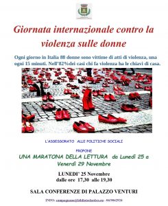 Giornata Internazionale contro al violenza sulle donne