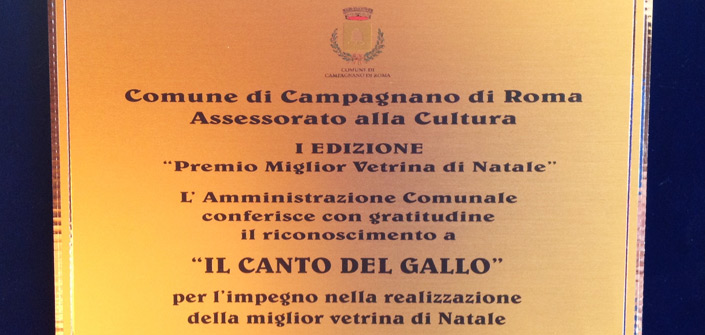 I vincitori del 1° concorso per la vetrina di Natale più bella a Campagnano