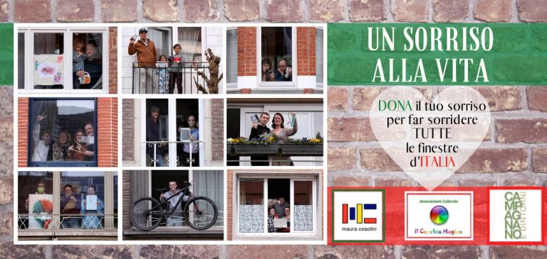 Un Sorriso alla Vita: ritratti d’autore alle finestre di Campagnano – iniziativa sospesa un sorriso alla vita